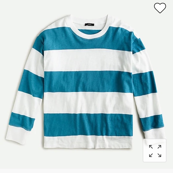 ISO - J. Crew Long Sleeve Ringer Tee in PINK - Picture 2 of 2